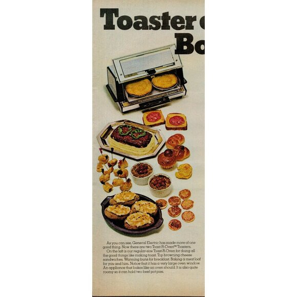 1972 General Electric's Toast-R-Oven Toasters Vintage Print Ad (L22) - Picture 2 of 3